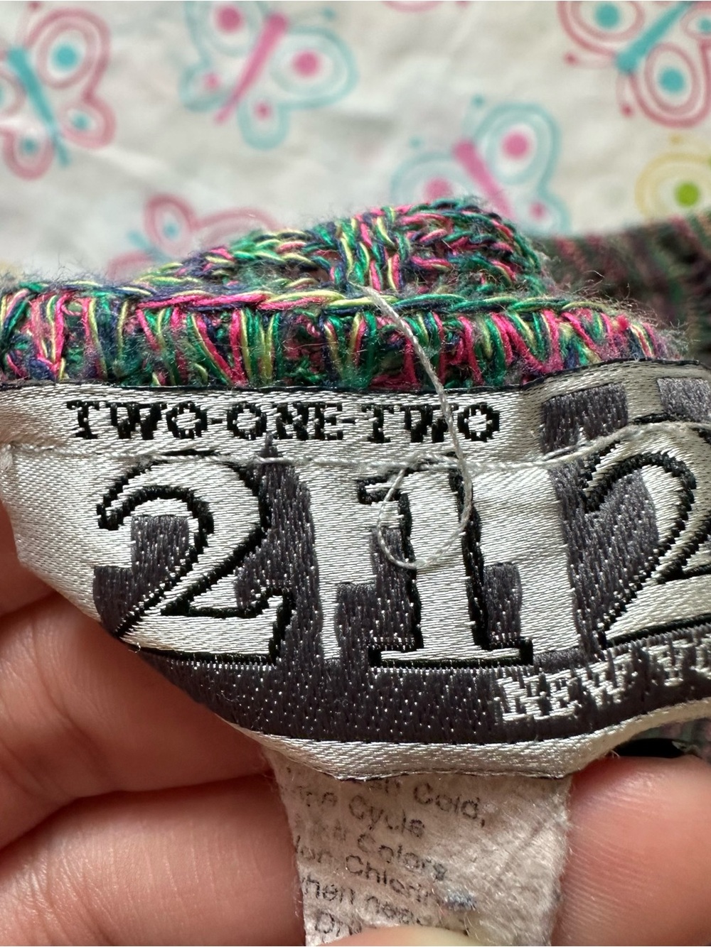 Vintage 212 New York Pink & Green Striped Knit Top - Picture 6 of 7